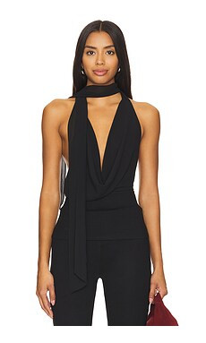 MAJORELLE Kelly Halter Top in Black from Revolve.com | Revolve Clothing (Global)