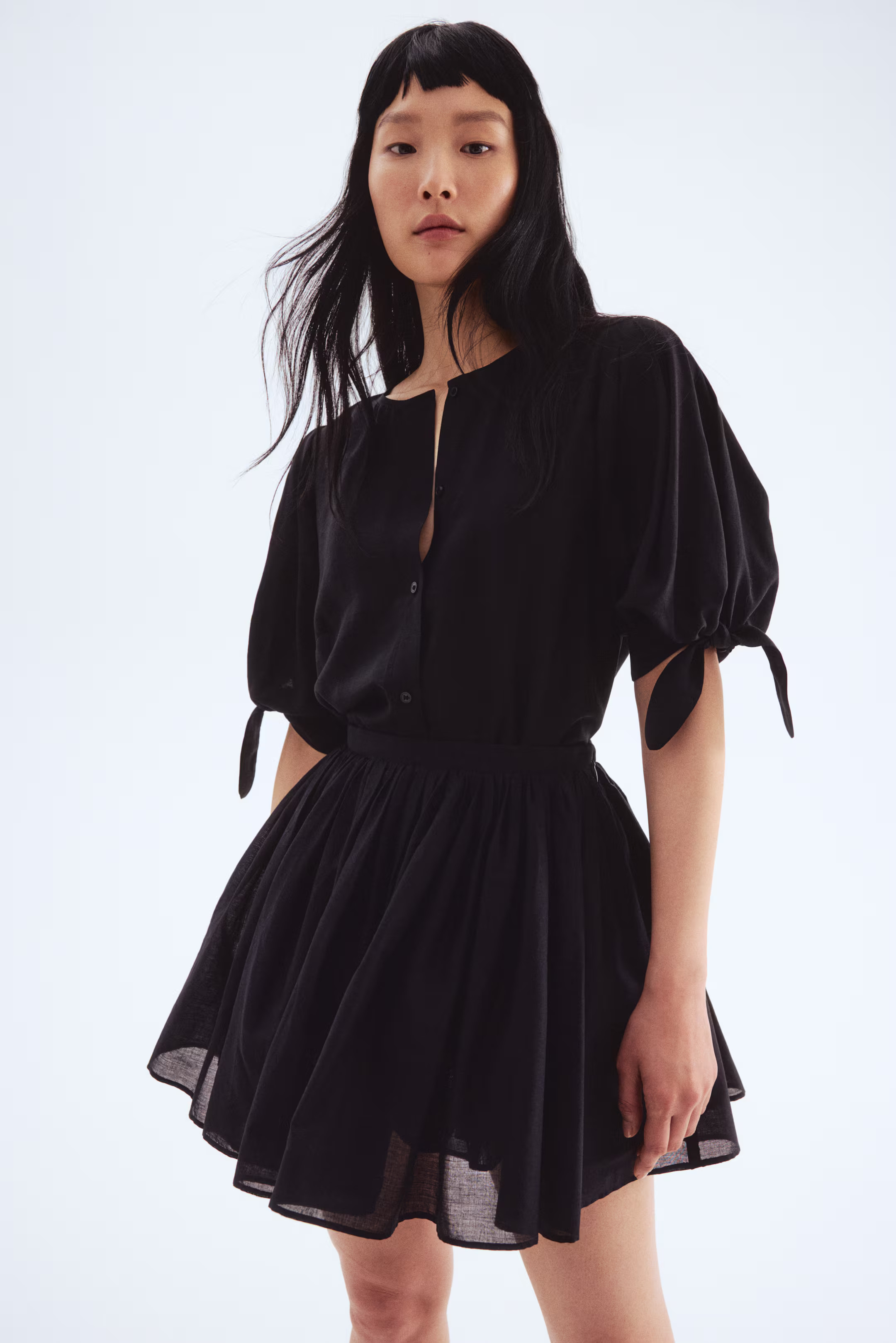 Bluse mit Puffärmeln | H&M (DE, AT, CH, NL, FI)
