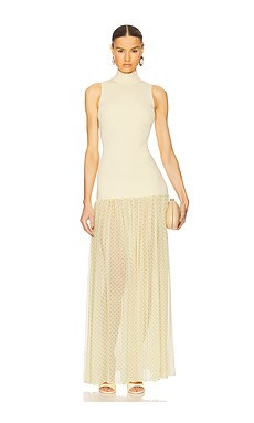 Helsa Costanza Gown in Butter Yellow from Revolve.com | Revolve Clothing (Global)