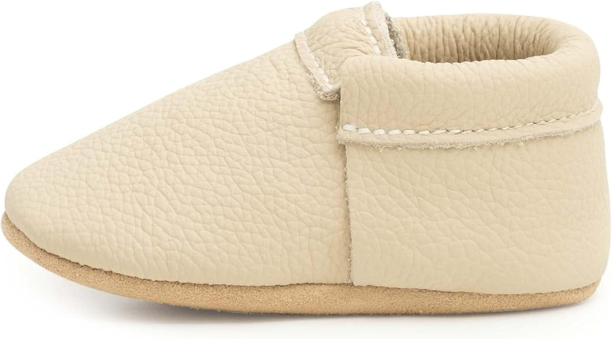 BirdRock Baby Fringeless Moccasins - Genuine Leather Boys and Girls Shoes for Newborns, Infants, ... | Amazon (US)