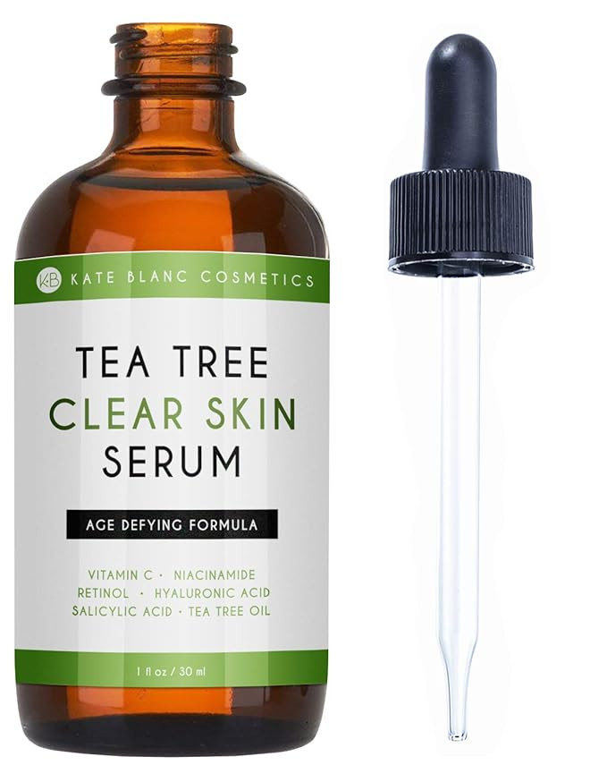 Tea Tree Serum for Face and Acne Prone Skin (1oz) by Kate Blanc. Age-Defying Formula with Niacina... | Amazon (US)