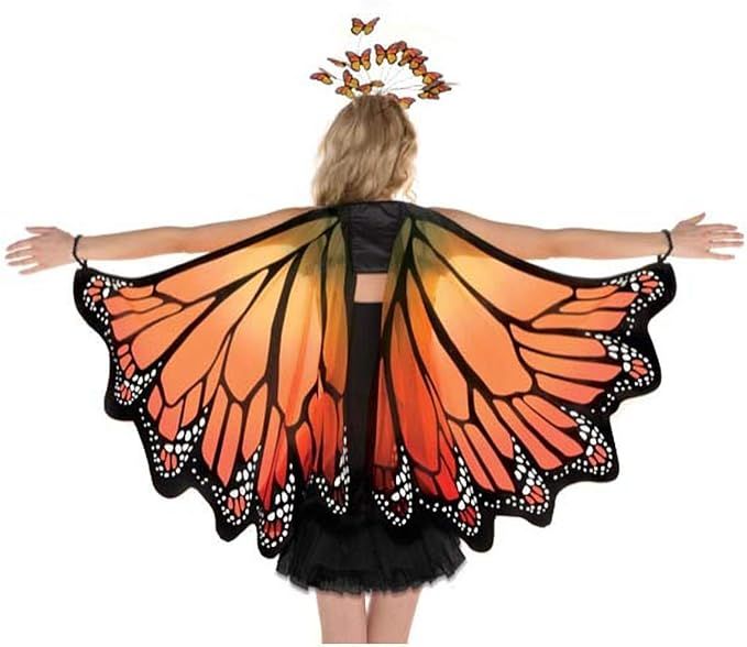 Orange Monarch Wings Accessory - 24.5" x 53" (Pack of 2) - Stunning, Premium Quality Costume, Per... | Amazon (US)
