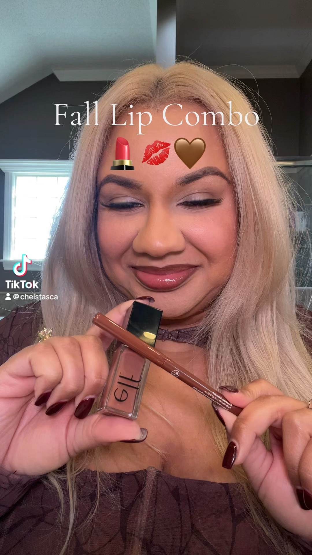 Elf lip oil in “honey talks” and ulta lip liner in “chocolate"

#LTKFindsUnder50 #LTKSeasonal #LTKBeauty