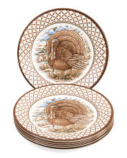 Made In England 6pk Chantilly Turkey Dinner Plates | Global Home | Marshalls | Marshalls