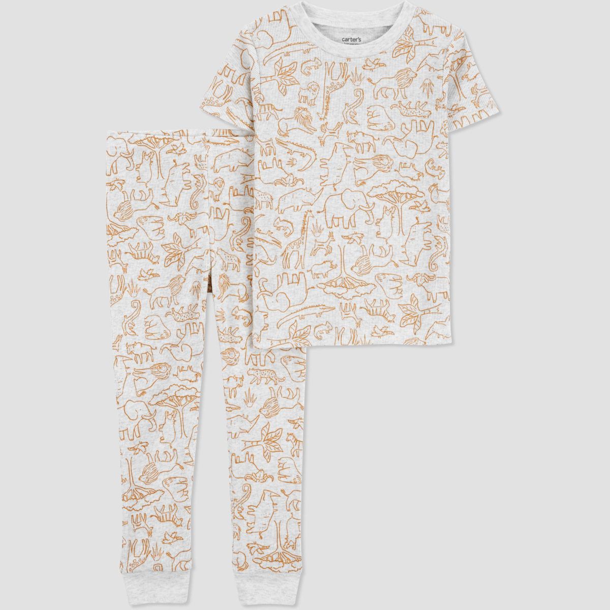 Carter's Just One You®️ Toddler 2pc Safari Pajama Set - Orange 2T | Target