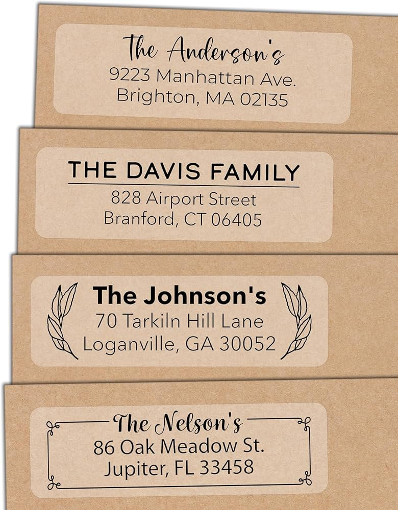 Personalized Clear Return Address Labels - Custom Matte Clear Address Stickers on Sheets (100-100... | Amazon (US)