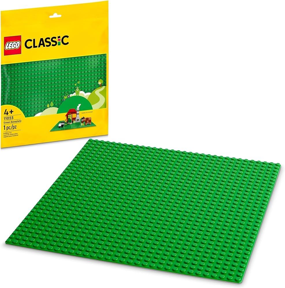 LEGO Classic Green Baseplate, Square 32x32 Stud Foundation to Build, Play, and Display Brick Crea... | Amazon (US)