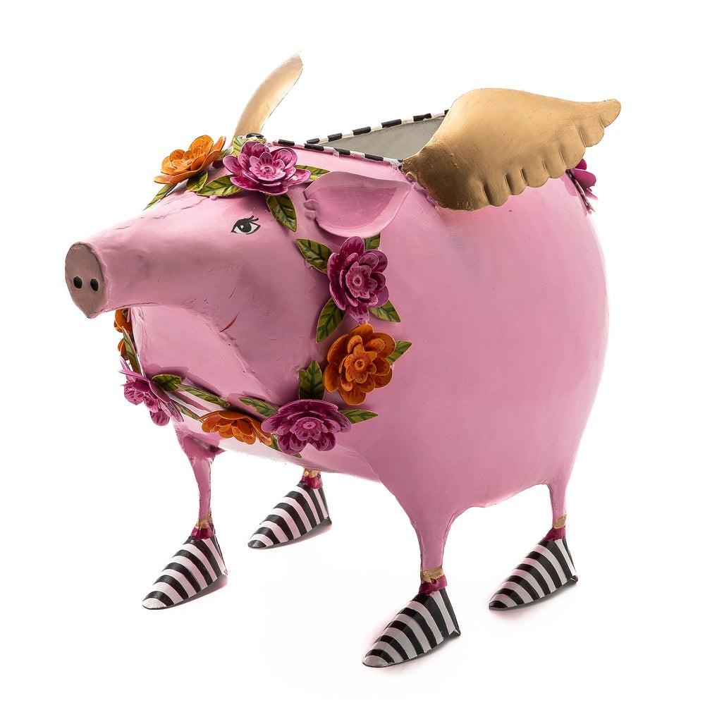 Patience Brewster Portia Pig Planter | MacKenzie-Childs