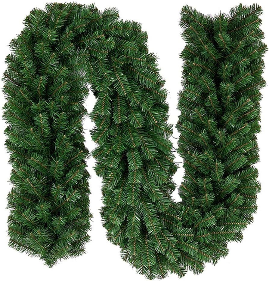 Yosayd Christmas Garland Greenery Tree Branch Outdoor Holiday Decorations Pine Garland with 280 T... | Amazon (US)