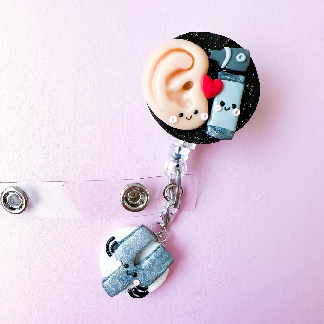 Audiology Badge Reel, Audiologist ID Holder, Audiology Christmas Gift, Audiology Graduation Gift,... | Etsy (US)