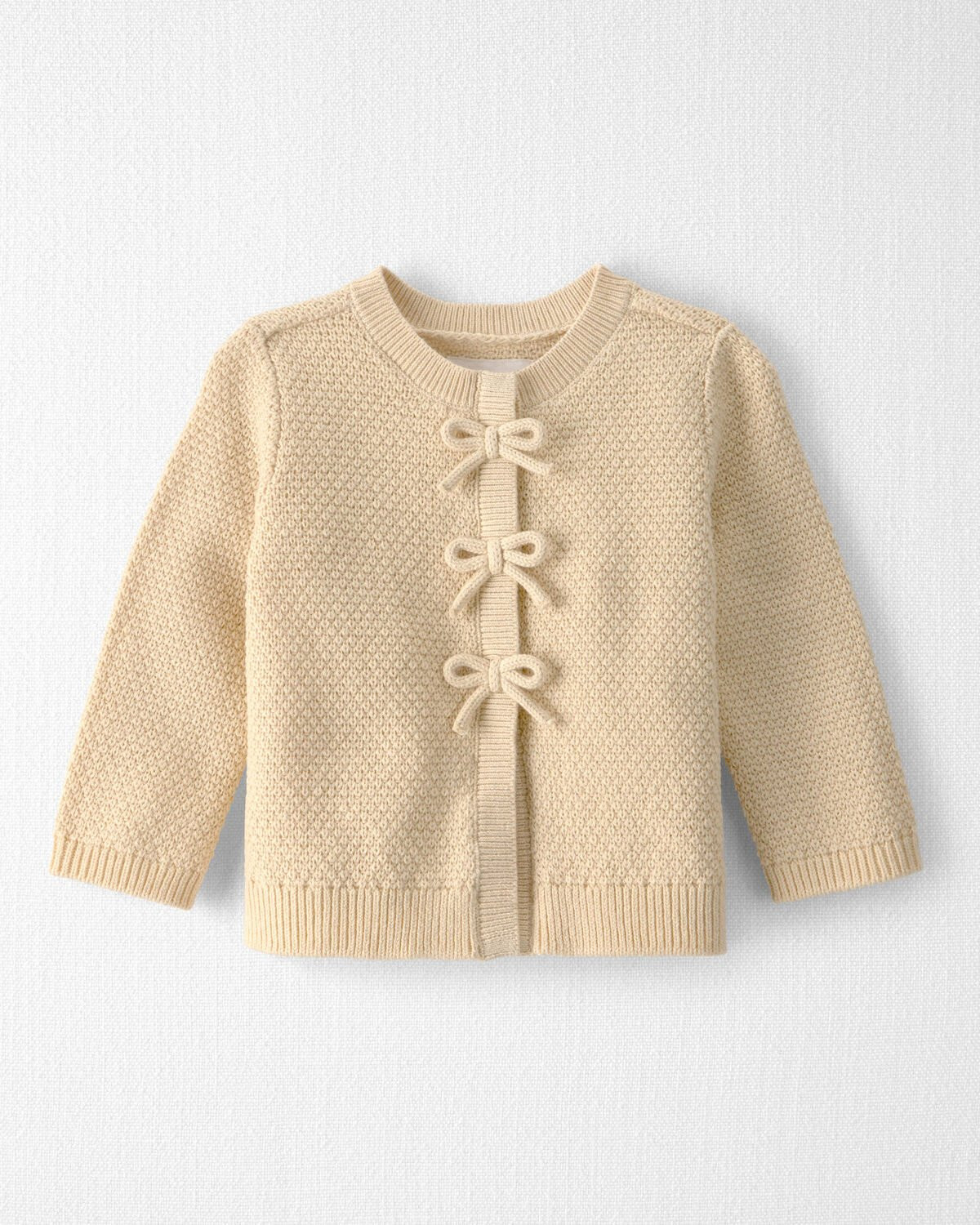 Baby Girl Organic Cotton Sweater Knit Cardigan - Little Planet | Carter's | Carter's Inc