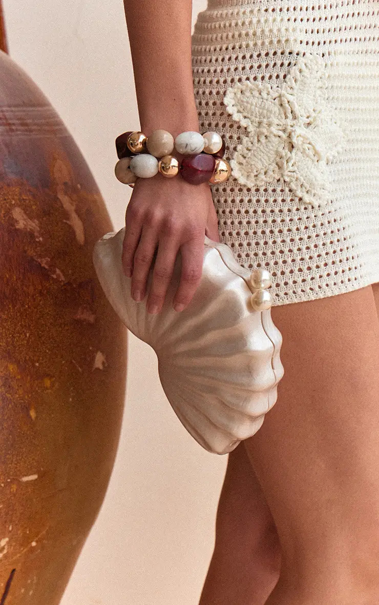 Pearl Hard Shell Clutch Bag | PrettyLittleThing UK