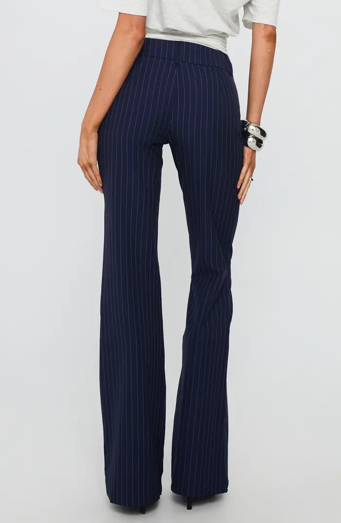 Kinkirk Pinstripe Low Rise Flare Pants | Nordstrom