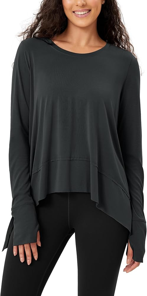 ODODOS Women's Modal Soft Long Sleeve Tee with Thumb Hole Athletic Gym Workout Tops Yoga Shirts | Amazon (US)