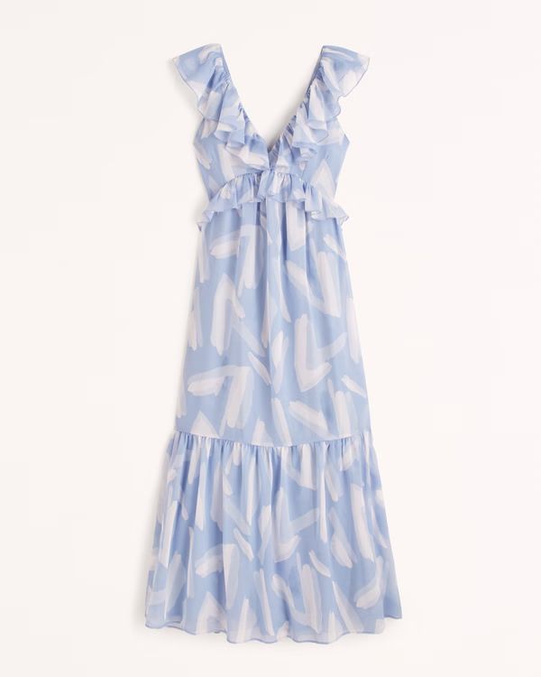 Women's Drama Ruffle Maxi Dress | Women's Best Dressed Guest Collection | Abercrombie.com | Abercrombie & Fitch (US)