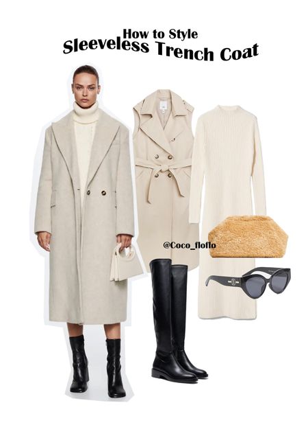 How to style sleeveless trench coat as a layering piece for Winter 

#LTKstyletip #LTKunder100 #LTKSeasonal