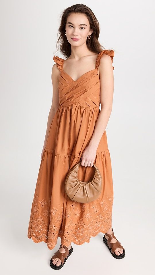 Embroidered Poplin Dress | Shopbop