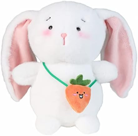 Bunny Stuffed Animal Doll ,Soft Plush Bunny Panda Tiger Toy with a Bag,Cuddly Huggable Cute Toys, Bi | Amazon (US)