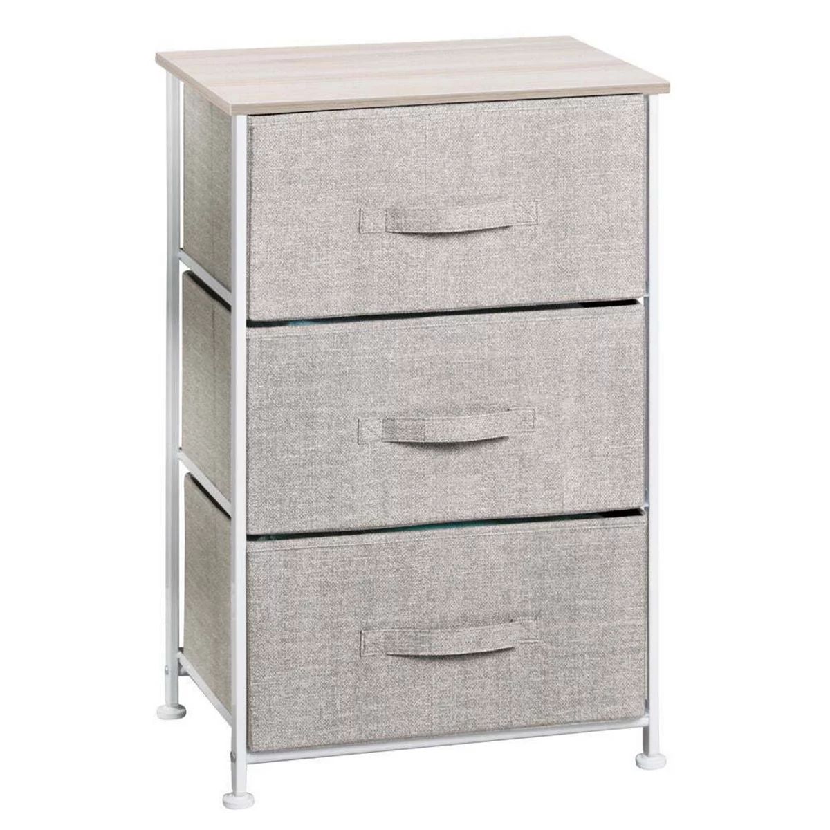 mDesign 3 Drawer Steel Frame Storage Dresser Furniture Unit | Kohl's