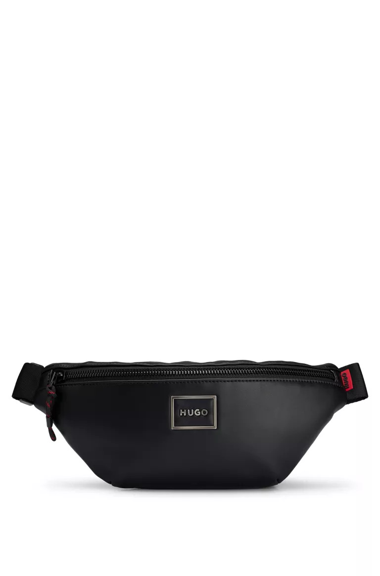 Faux-leather belt bag with framed logo | Hugo Boss (US)