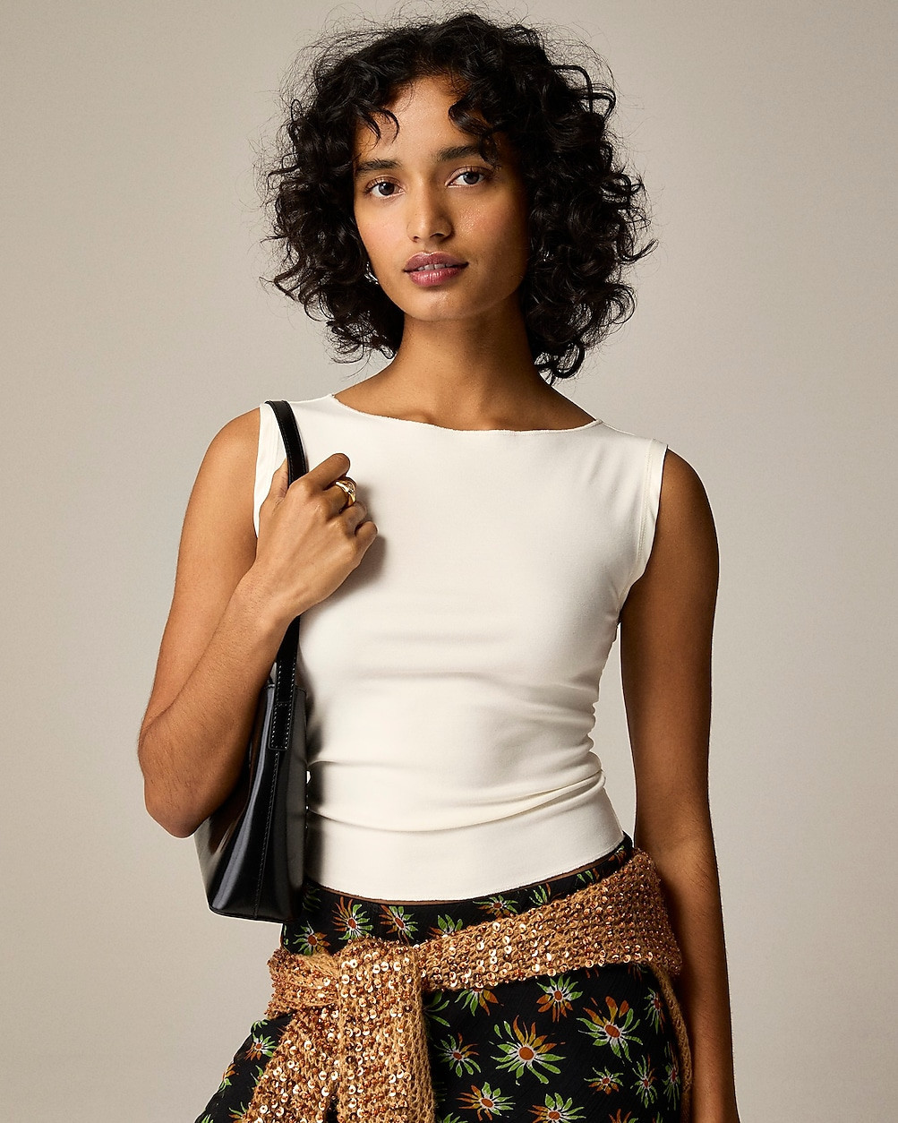 Refined rib shell tank top | J. Crew US