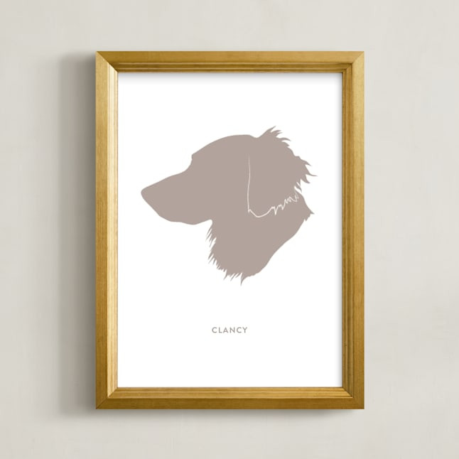 Custom Pet Silhouette Art | Minted