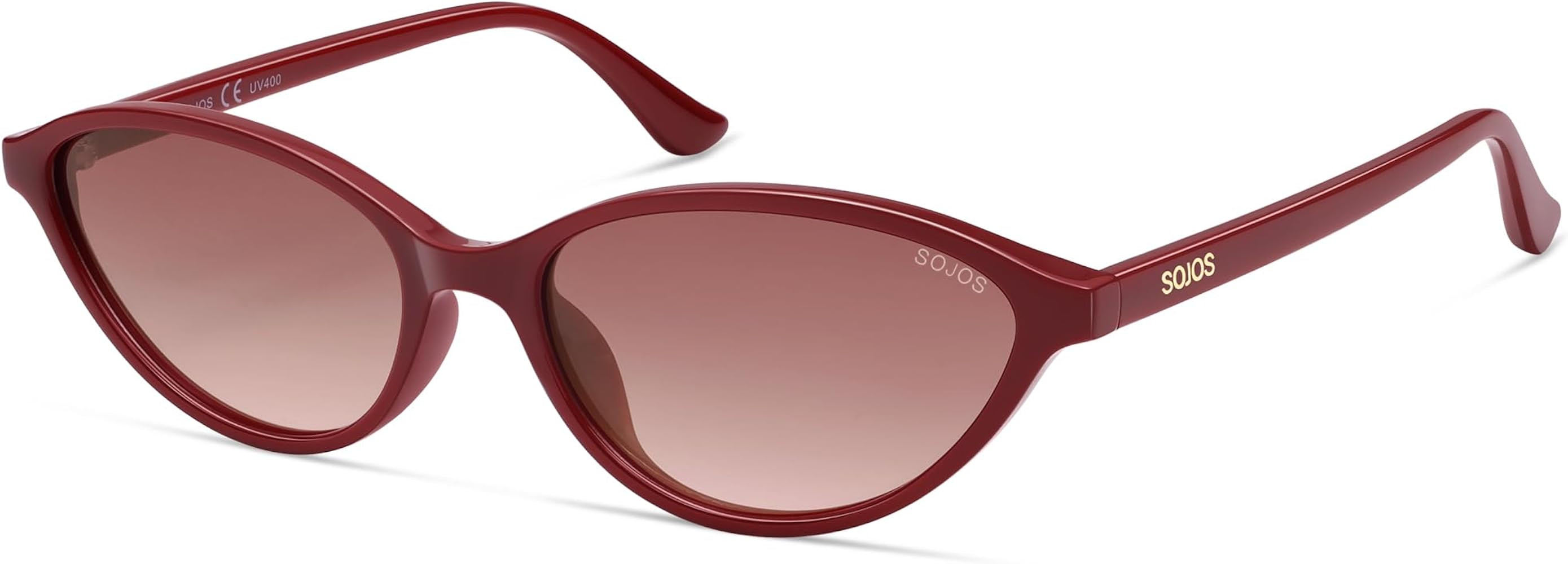 SOJOS Trendy Polarized Oval Sunglasses for Women Retro Chic 90s Shades Lightweight Sunnies SJ2656 | Amazon (US)