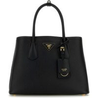 Prada Black Leather Small Double Handbag | Balardi (US & Canada)