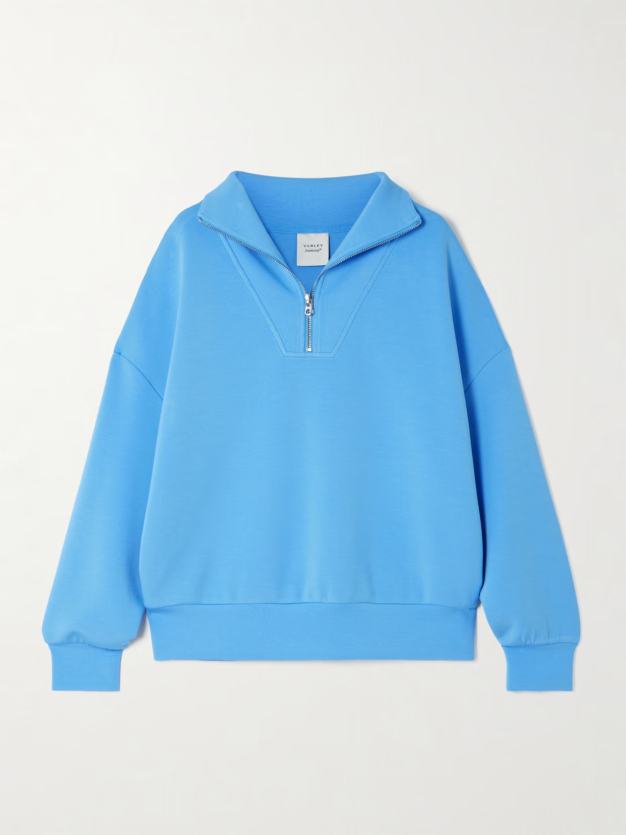 Varley - Hawley Doublesoft Jersey Sweatshirt - Blue | NET-A-PORTER (US)