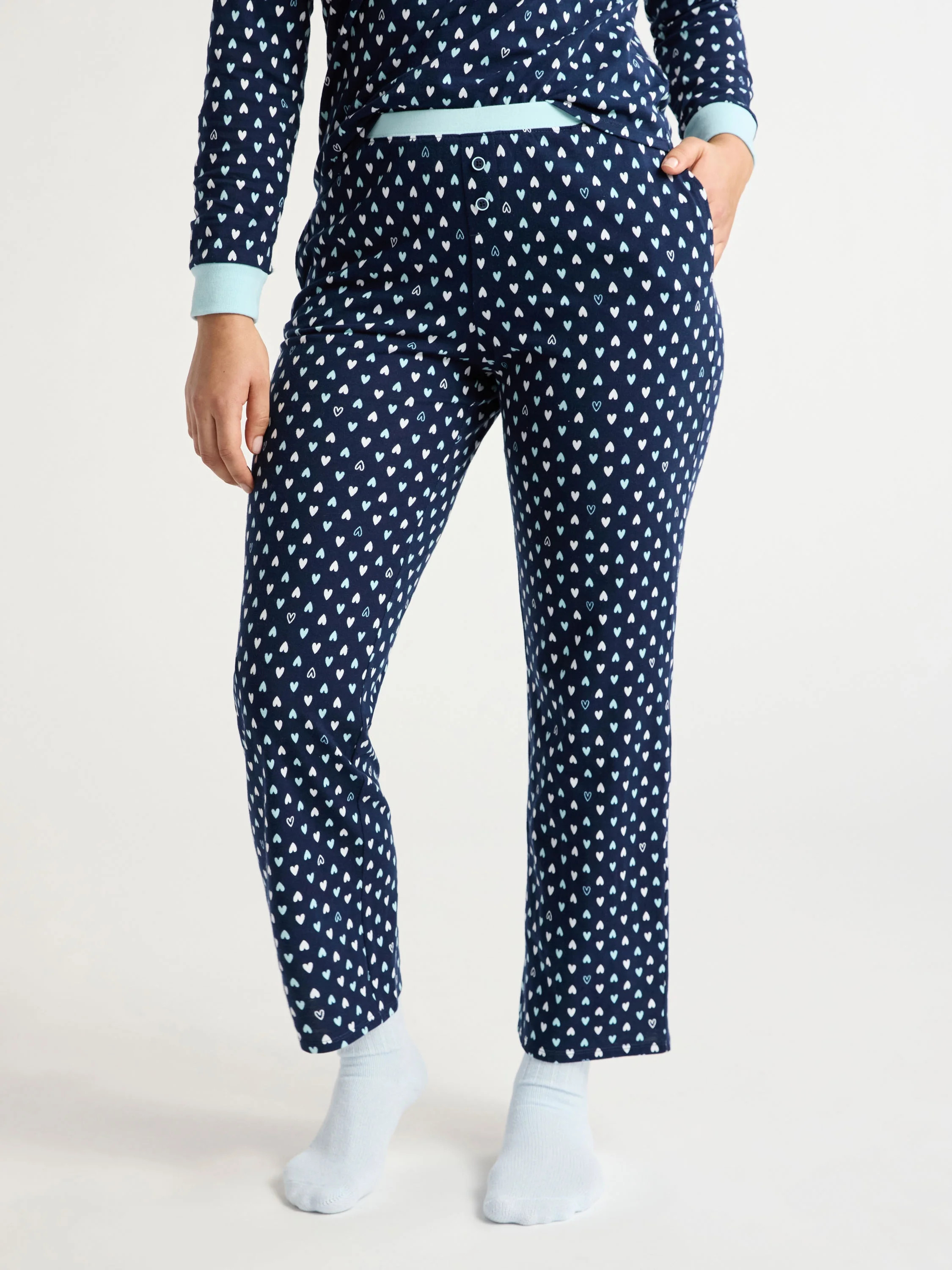 Joyspun Women's and Women’s Plus Jersey Knit Sleep Pants, Sizes S to 3X | Walmart (US)