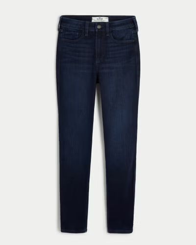 Curvy High-Rise Dark Wash Super Skinny Jeans | Hollister (US)