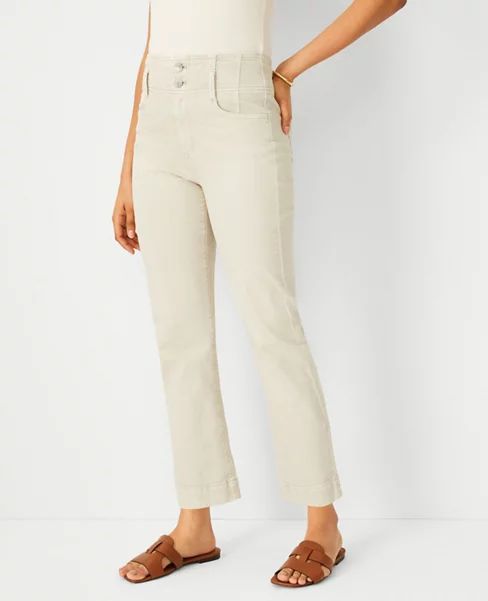 Sculpting Pocket Corset High Waist Straight Jeans | Ann Taylor (US)