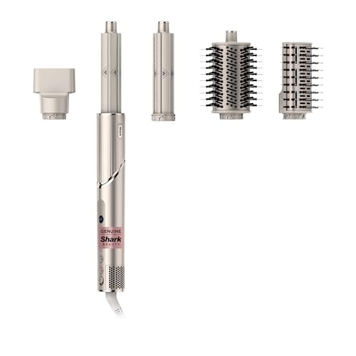 Shark HD430 FlexStyle Air Styling & Drying System, Powerful Hair Dryer Brush & Multi-Styler with Auto-Wrap Curlers, Paddle Brush, Oval Brush, Concentrator Attachment, Stone (Renewed) | Amazon (US)