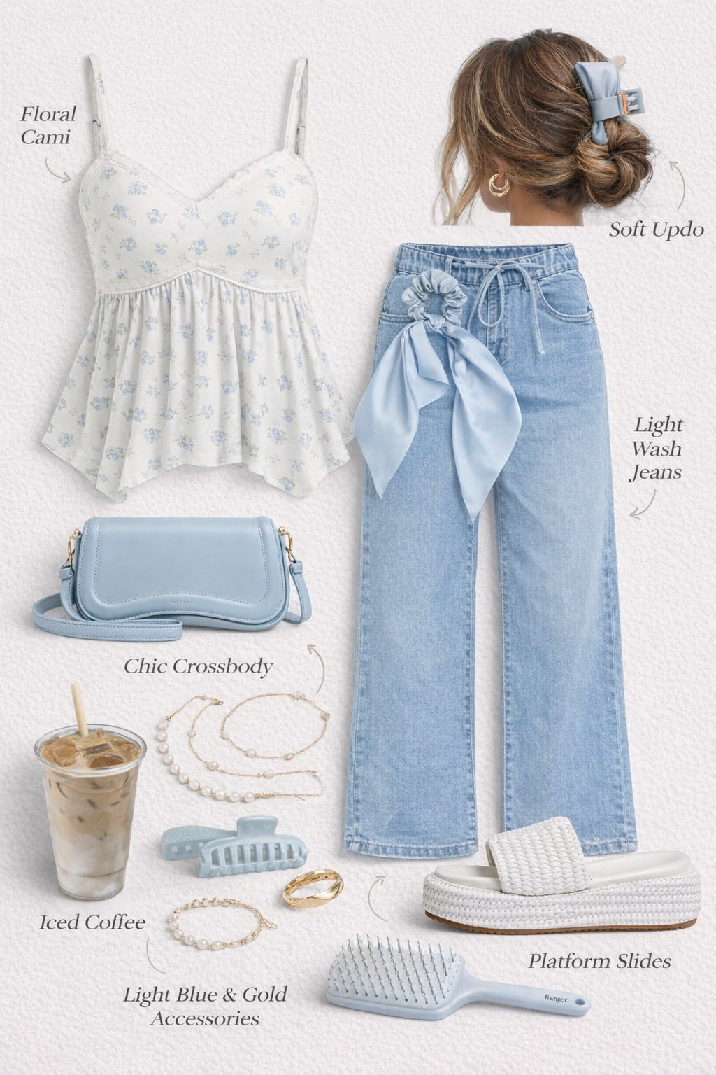 
Effortless Blue & White Summer Outfit ☁️🦋 This soft, feminine summer outfit is the definition of casual chic. A flowy floral cami paired with relaxed denim and dreamy blue accessories creates the perfect everyday look. Style it for coffee dates, weekend strolls, or vacation mornings—this outfit is light, flattering, and effortlessly put together. The delicate jewelry and woven sandals add the perfect touch of texture and elegance. #summeroutfit #casualchic #amazonfashion #denimstyle #coffeedateoutfit #everydaystyle #outfitinspo #springstyle #fashionfinds #affordablefashion #feminineoutfits #streetstyle #ootd #styleinspo #summerfashion 

 
