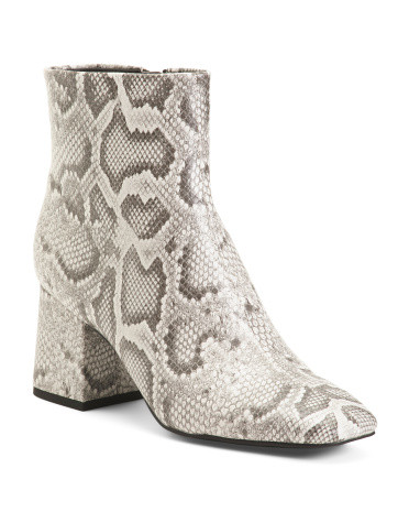 The Geminni Booties for Women | Snakeskin | Marshalls