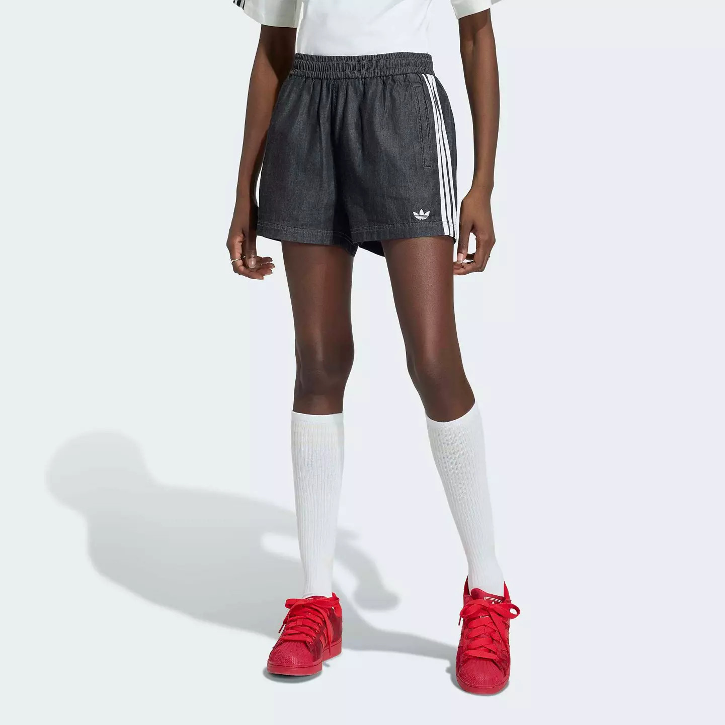 adidas Originals Women's Summer Glow Denim Shorts | DICK'S Sporting Goods