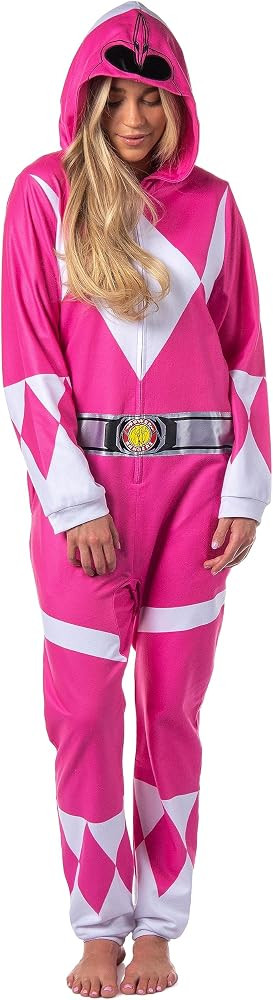 INTIMO Power Rangers Costume Union Suit One Piece Pajama Outfit For Men And Women | Amazon (US)