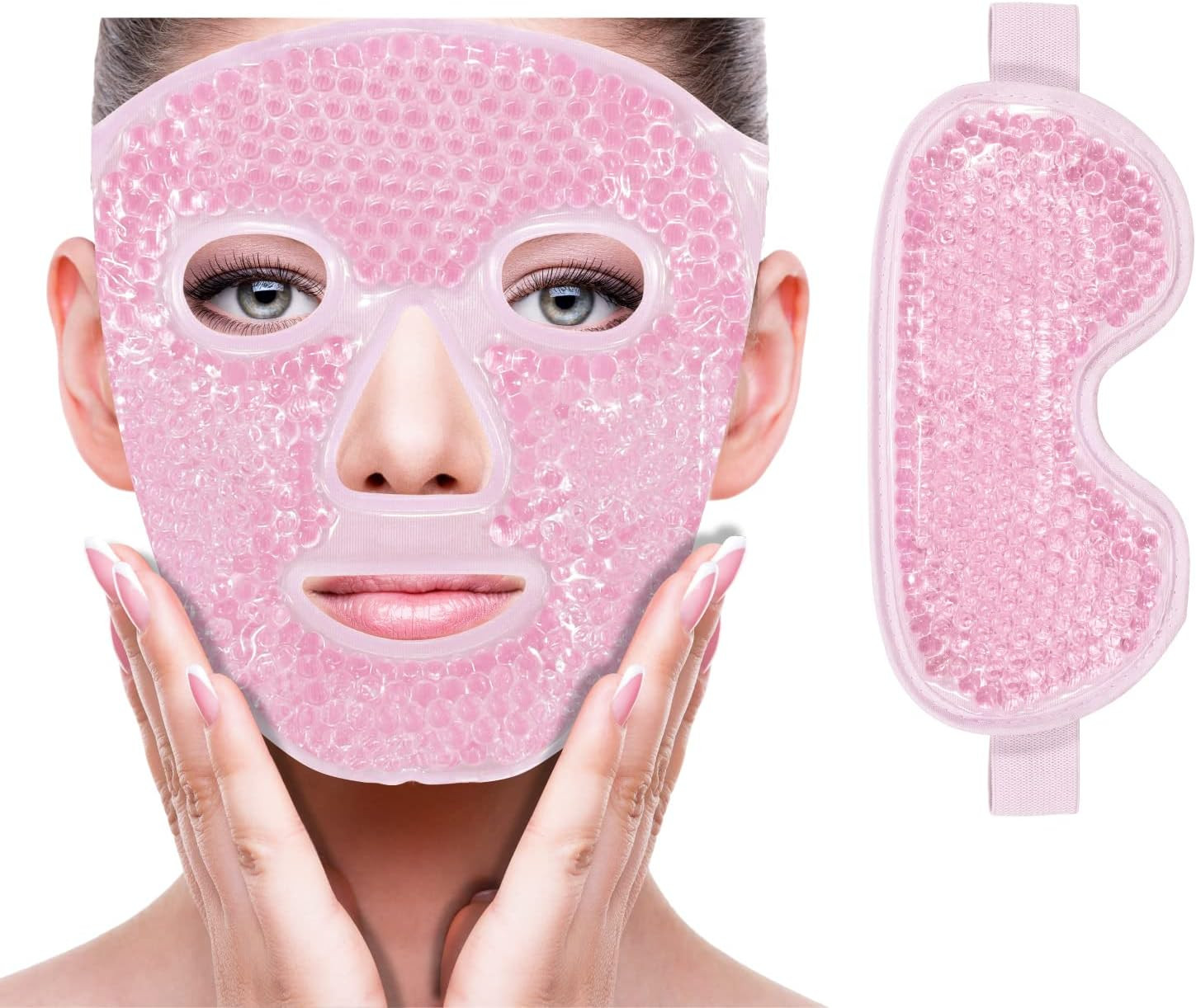 ZNÖCUETÖD Face Eye Mask Ice Pack for Reducing Puffiness, Bags Under Eyes, Puffy Dark Circles, M... | Amazon (US)