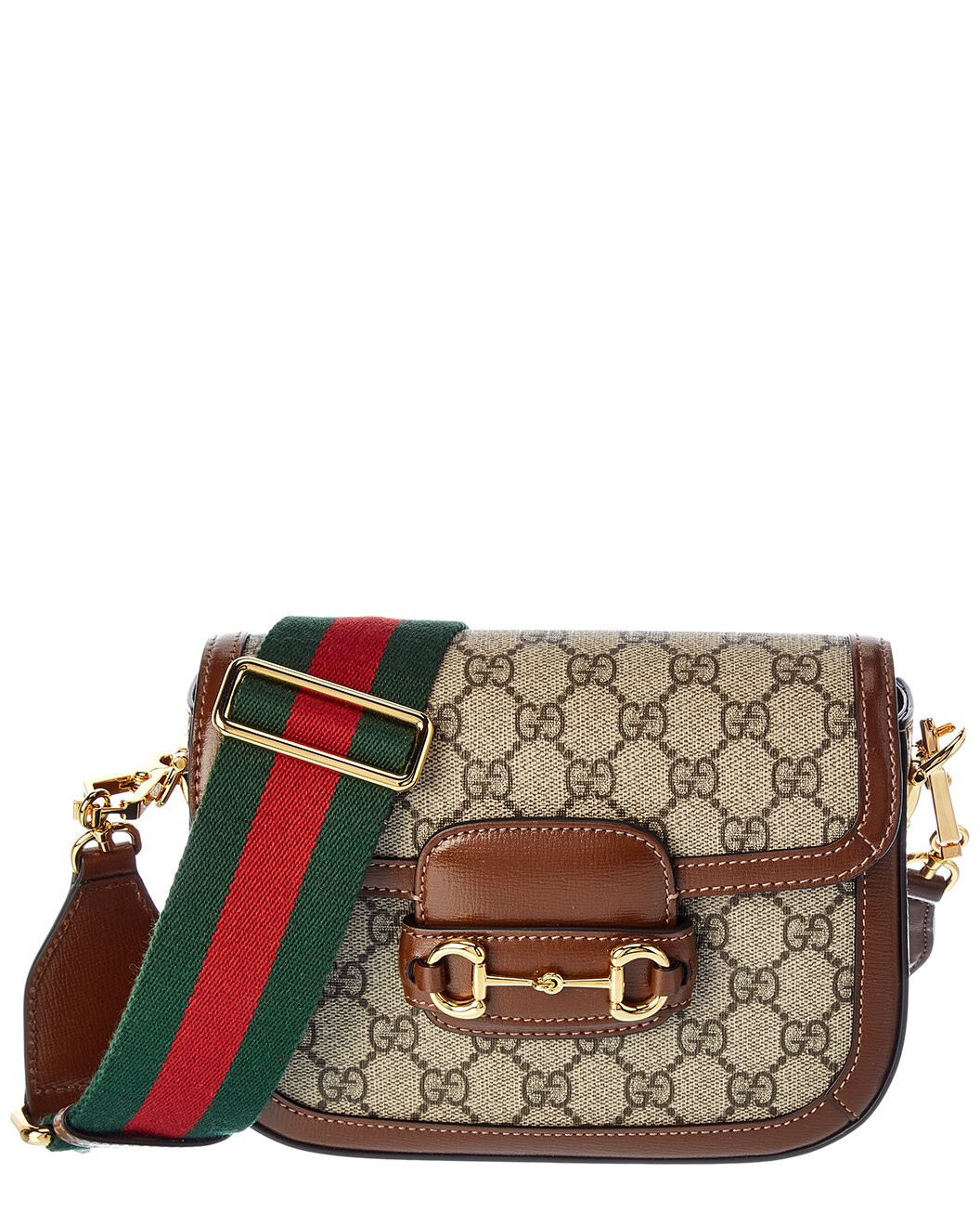 Horsebit 1955 Mini GG Supreme Canvas & Leather Shoulder Bag | Gilt & Gilt City