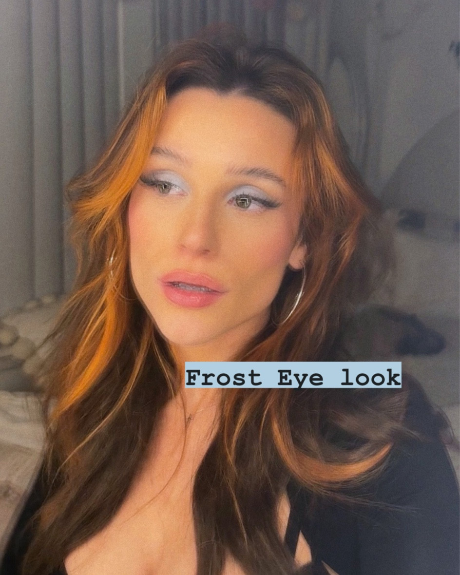 Frosty blue eye look🦋💙