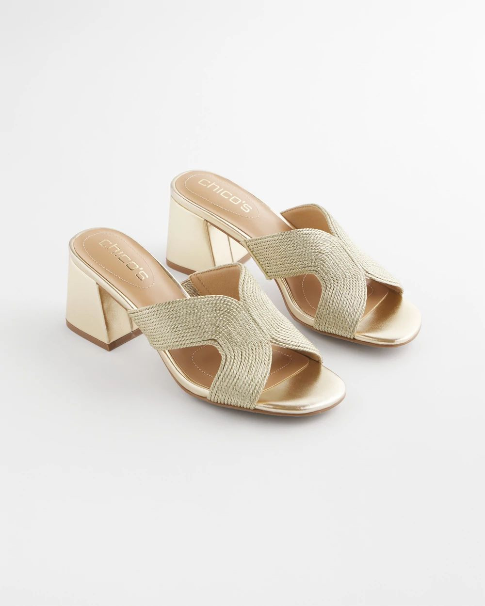 Gold Verona Block Heels | Chico's