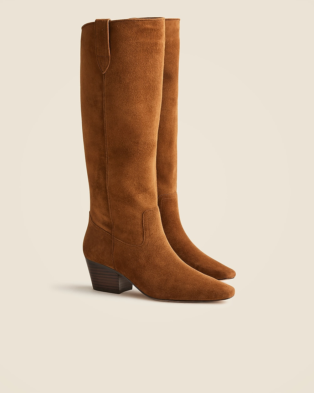 New Piper square-toe knee-high boots in suede | J. Crew US