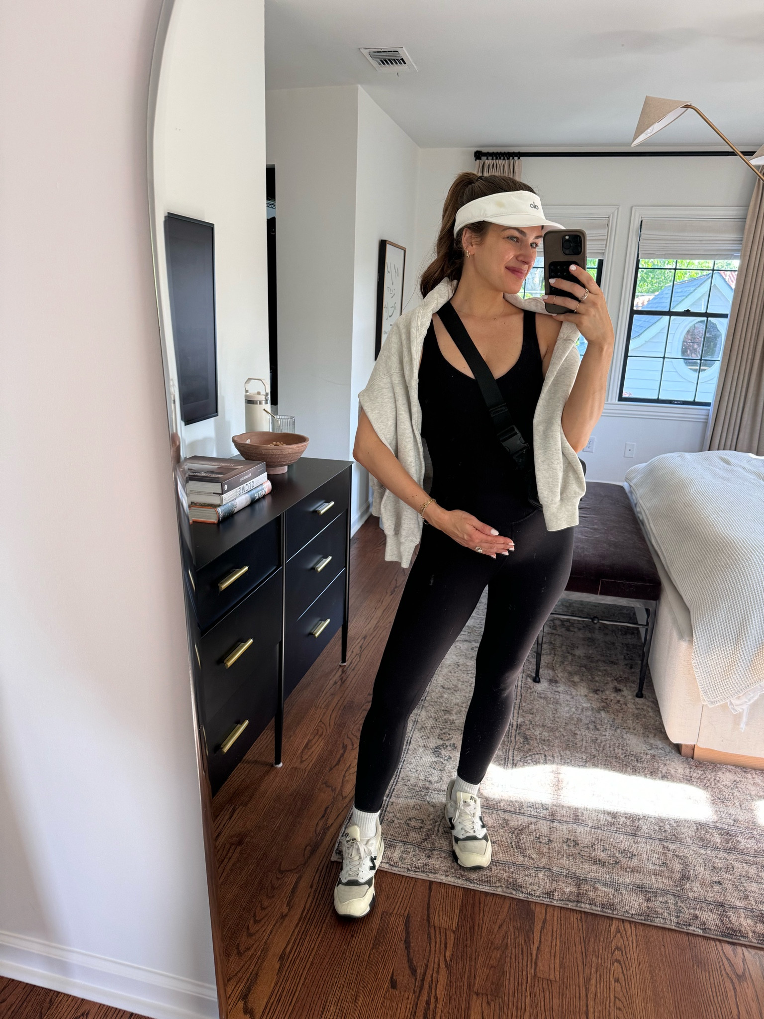 Morning walk OOTD. I wear a size 4 in these jumpsuits & they are nice & stretchy. 

#LTKBump #LTKFitness