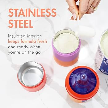 Boon Triful Baby Formula Dispenser On The Go - Insulated Stainless Steel Formula Containers with ... | Amazon (US)