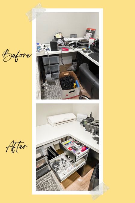 See what products we use to help contain all the cords and office supplies neatly in the drawer.

#LTKfamily #LTKhome #LTKFind