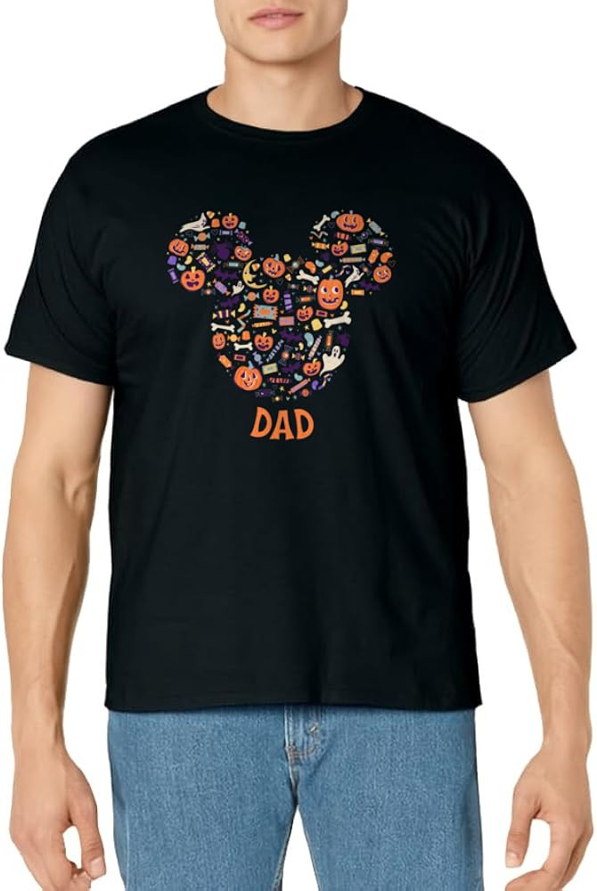 Disney Mickey Mouse Icon Halloween Dad T-Shirt | Amazon (US)