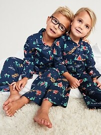 Loose-Fit Matching Print Pajama Set for Toddler & Baby | Old Navy (US)