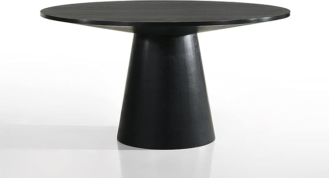 Lilola Home Jasper Ebony Black 59" W Contemporary Round Dining Table | Amazon (US)