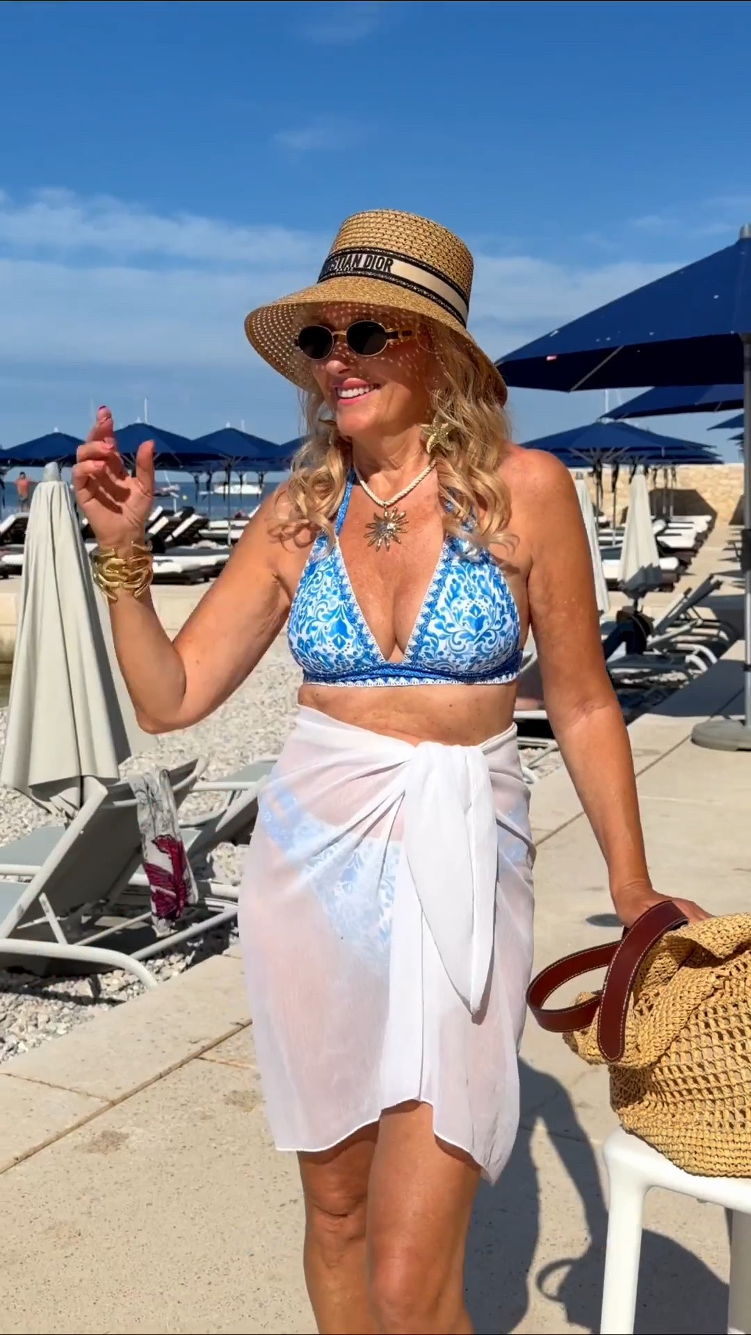 One of my favorite beach looks this season. 💙🤍

A timeless blue-and-white bikini paired with elegant accessories for an effortless resort style.

Shop similar ook and more of my favorite vacation outfits here.

#LTKSeasonal #LTKootd #LTKSwim