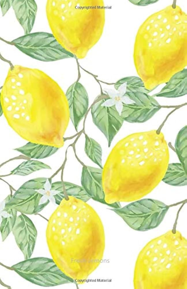 Fresh Lemons Notebook Journal (Size 5,5 x 8,5): 120 college-ruled pages (60 sheets) | Amazon (US)